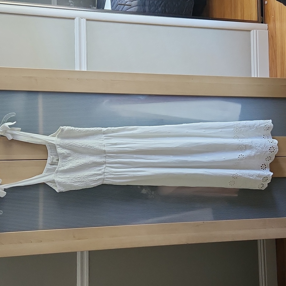 Jessica Simpson White Cotton Summer Dress Size Small NWT